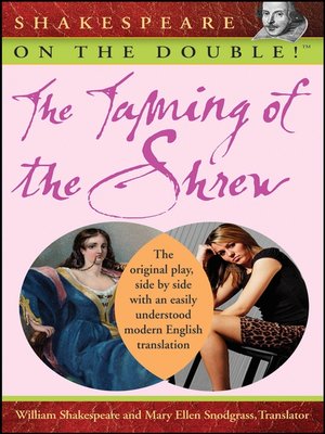 cover image of Shakespeare on the Double! the Taming of the Shrew